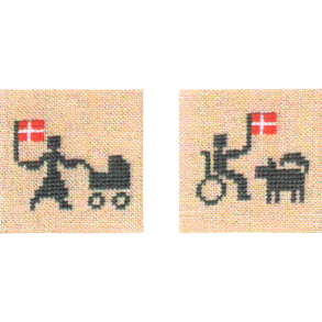 Fdselsdagskort, 2 stk PA